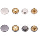 12.5mm 4-Part Brass Double Sided Press Studs (10 Sets)